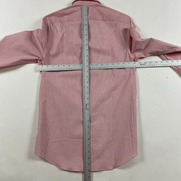 NWT Tommy Hilfiger CoolMax Slim Fit Stretch Shirt Mens Small 14.5  32/33 Red - Picture 7 of 12